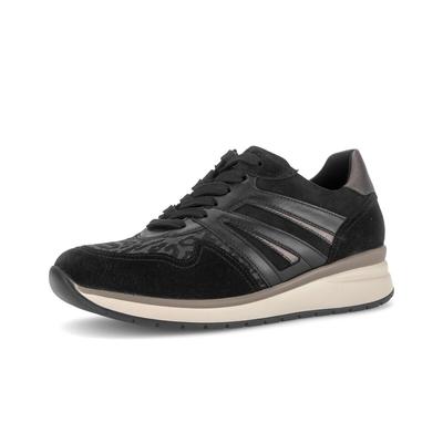 Sneaker GABOR "Sneaker low", Damen, Gr. 36, schwarz, Schuhe Sneaker