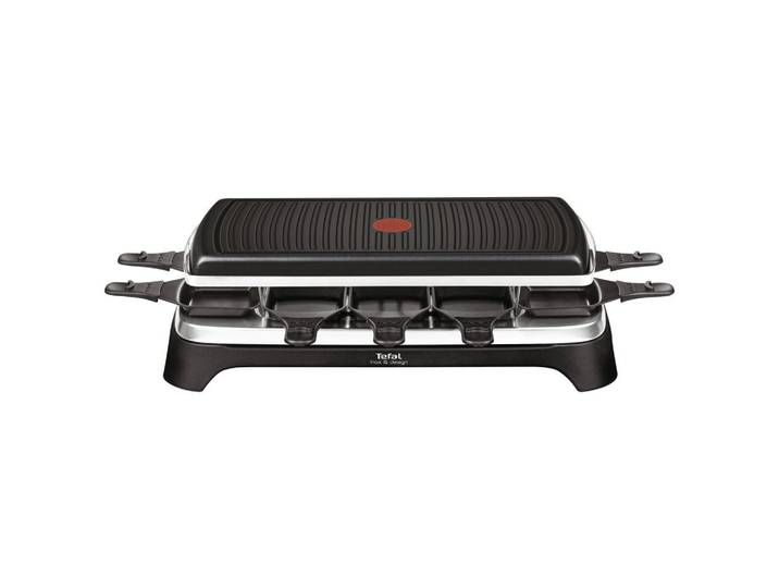 Tefal Raclette-Grill, Schwarz, Kunststoff, 50x15x25 cm, antihaftbeschichtete Raclette-Pfännchen, Ein/Aus-Schalter, Kochgeschirr, Tischgrills & Fondues, Raclette-Grills