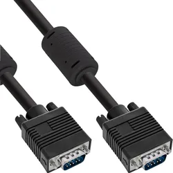 InLine® - VGA-Kabel - HD-15 ohne Pol 9 (M) zu HD-15 ohne Pol 9 (M) - 5 m - geformt - schwarz