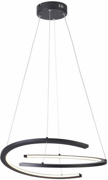 Reality LED hanglamp Ancor, zwart, 30W, warm wit licht (2400lm), B/D/H: 120 x 50 x 50 cm