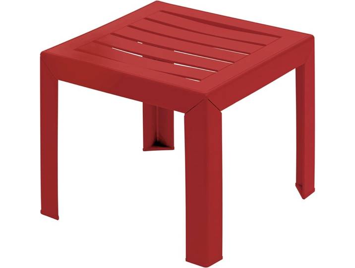 Table d'appoint Grosfillex Miami rouge 40 x 40 x 41 cm