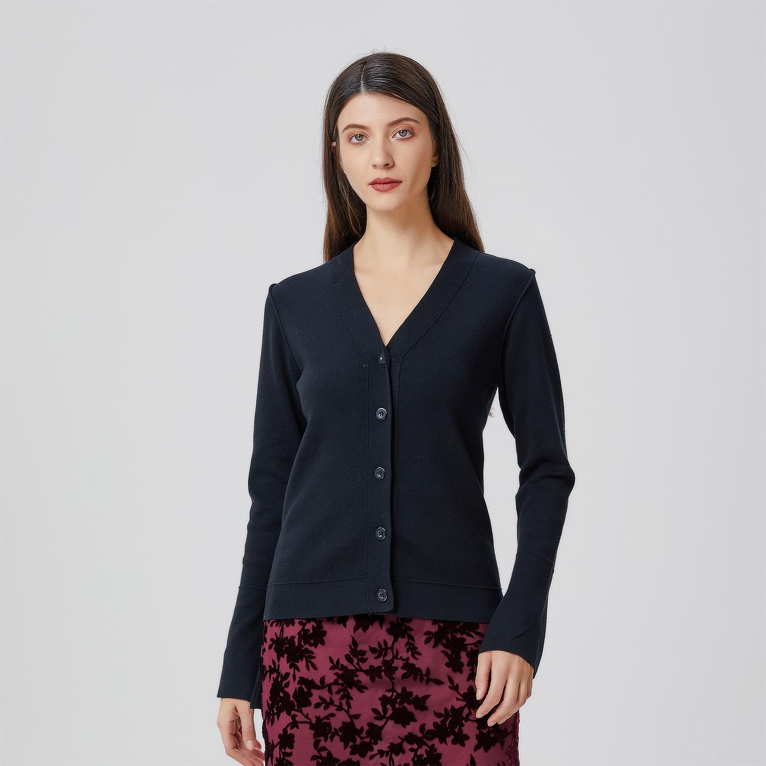 Vest met V-hals