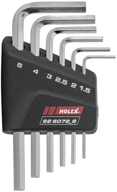 HOLEX Jeu de clés mâles coudées 6 pans nickelé 7 (626072 7)