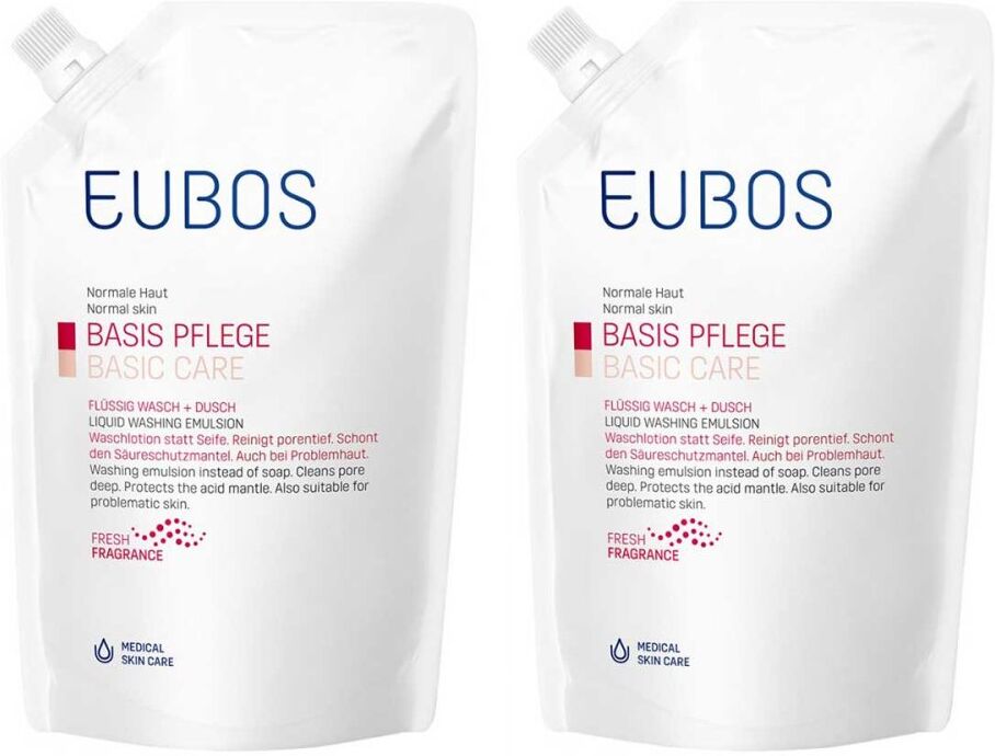 Eubos Flüssig Rot M.frischem Duft Nachfüllpackung 2x400ml