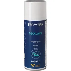 TECWERK Decklack mattschwarz 400 ml Spraydose mit ausgezeichneter Haftkraft