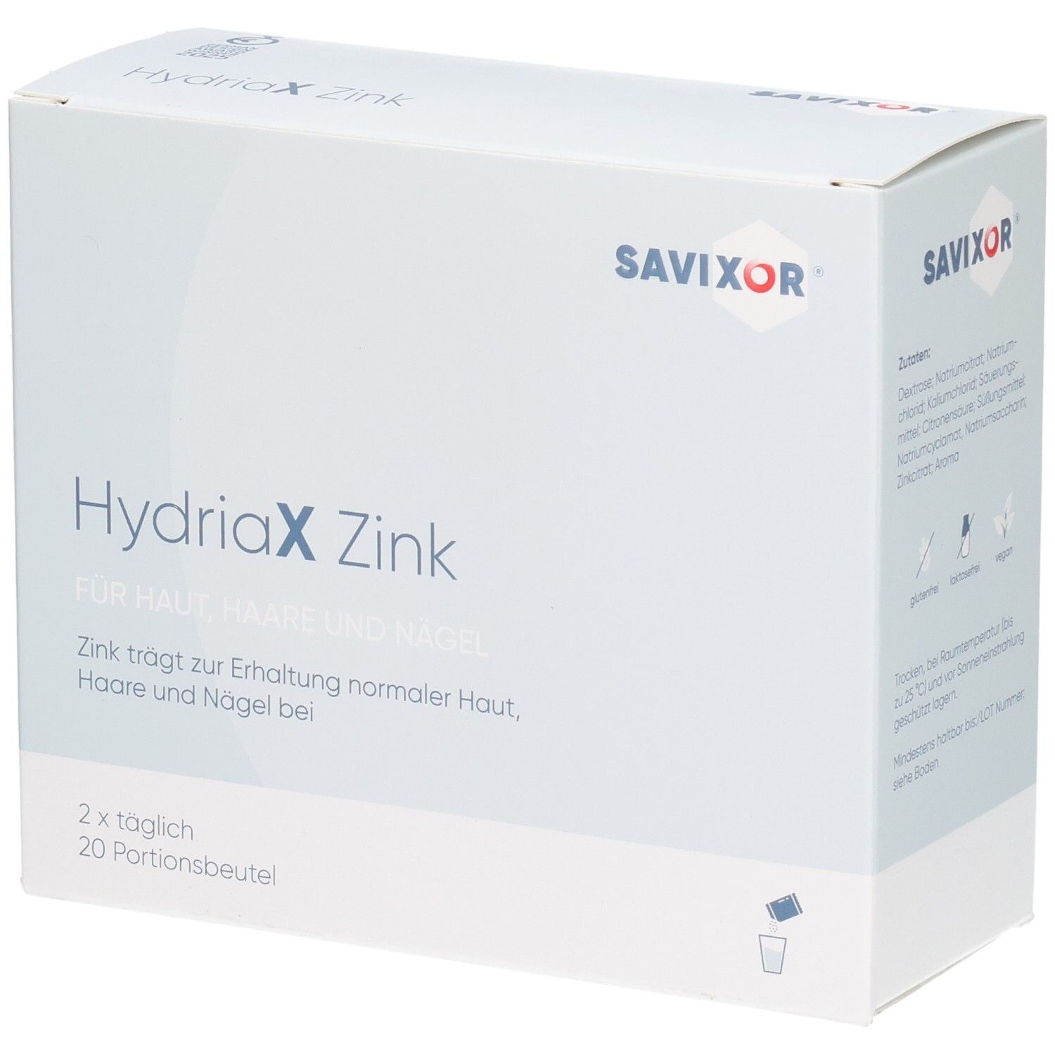 Hydriax Zink Pulver Portionsbeutel 20x5,3 g