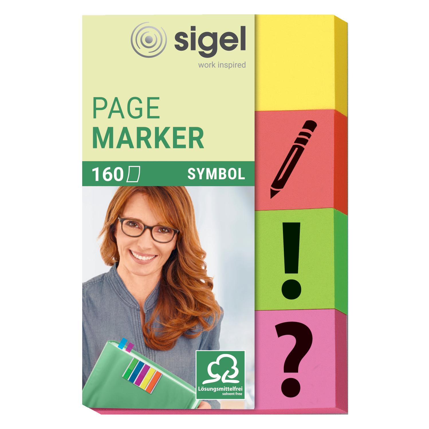 Sigel Haftnotizen mit Symbol (50 x 20 mm) (HN635)