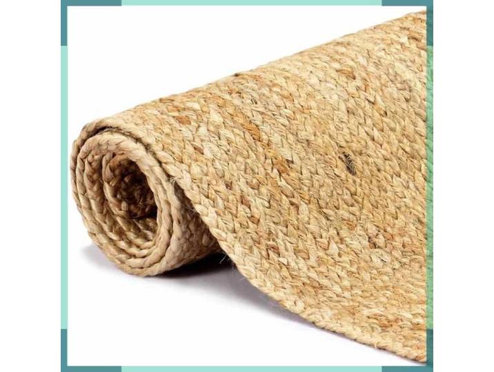 FHE Tapis - Jute - Tressé - Intérieur - Naturel - 80x160 cm