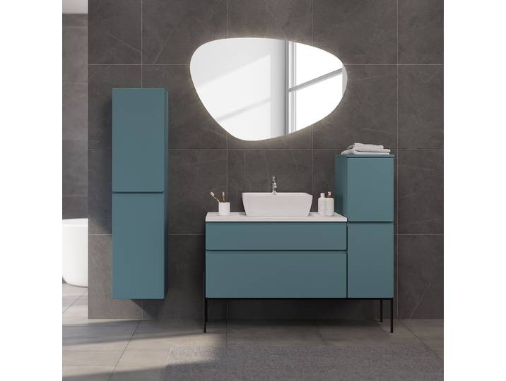Badset 4-teilig 169 x 150 x 47cm Dunkelblau