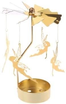 Uplift Essentials Metal Rotating Carousel Candle Holder elf