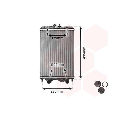 Van Wezel Kühler, Motorkühlung [Hersteller-Nr. 92002002] für Piaggio