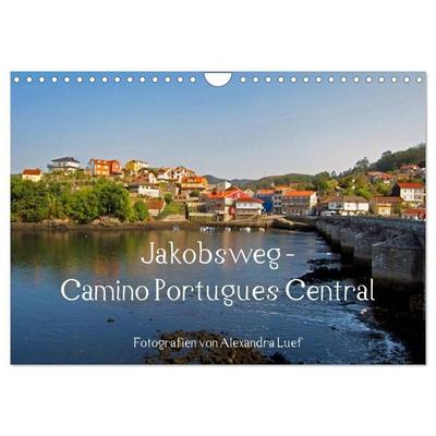 Jakobsweg - Camino Portugues Central (Wandkalender 2027 DIN A4 quer), CALVENDO Monatskalender