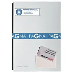 Pagna Unterschriftenmappe Color (20 Fächer) silber, 24x35 cm
