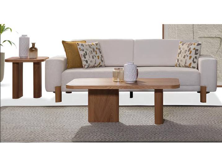 JVmoebel Polstergarnitur Luxuriöses Sofa-Set Glatte Ecken Weiße Modernes Interieur Holzrahmen, (3-tlg)