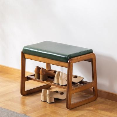 No 2 Tier Wooden Entryway Bench