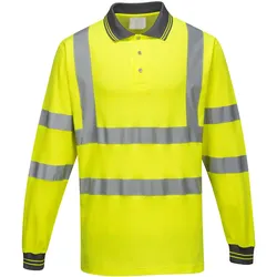 Warnschutz Langarm-Poloshirt "S271" Komfort - XXL - gelb