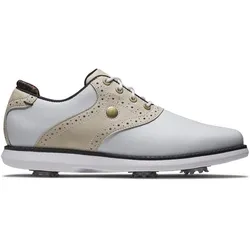 FootJoy Traditions Damengolfschuh White-Tan - 37