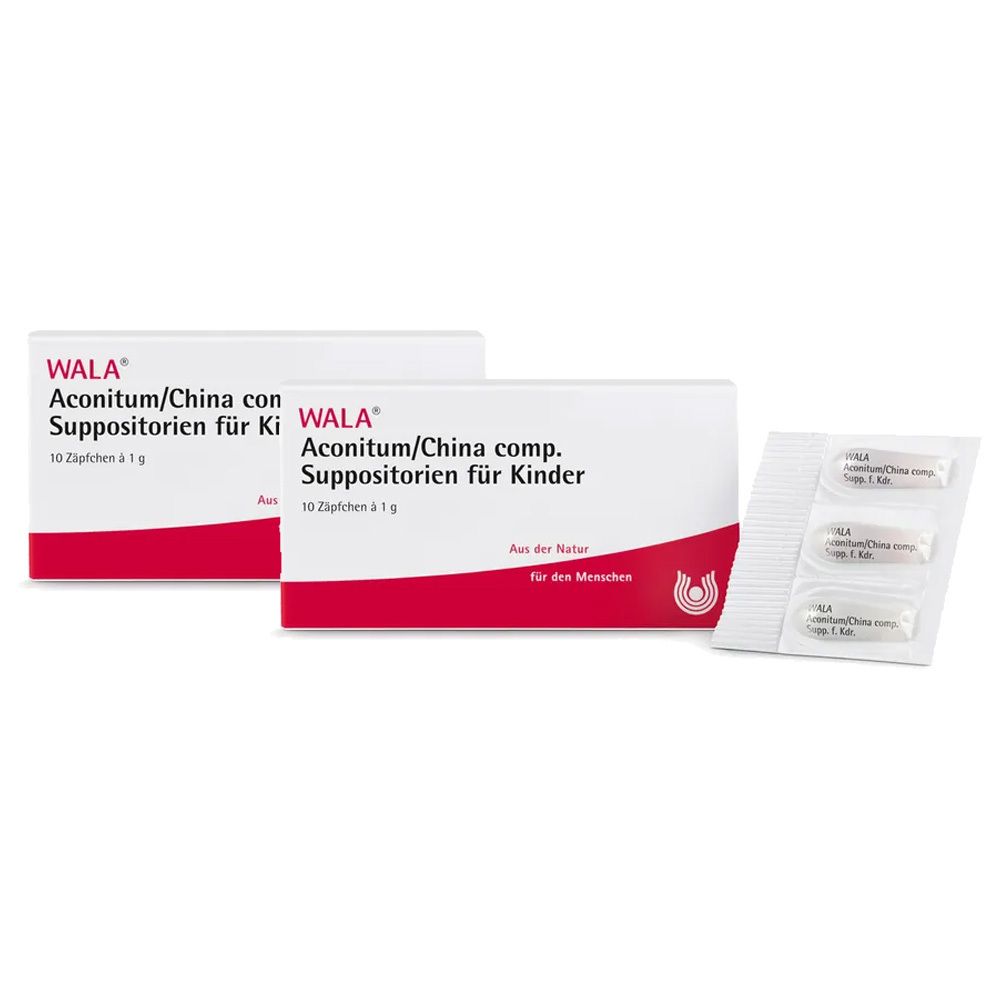 Wala Aconitum/China comp. Suppos. Kdr. x2 2x10x1 g Kinder-Suppositorien