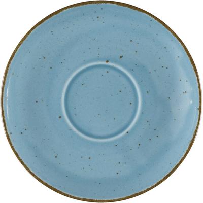 LUBIANA Untertasse, Serie Aida, türkis, braun gesprenkelt, Ø 160 mm