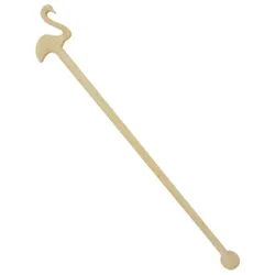 MONOUSO - Bambus Getränkrührer Flamingo 14cm (50 Stück)