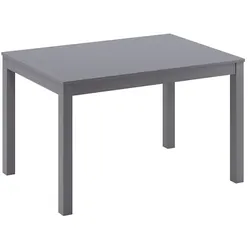 Stones Ausziehbarer Tisch Traffic 130/210 cm in dunkelgrauem Melamin mit Beinen aus massivem Buchenholz – modernes, platzsparendes Design