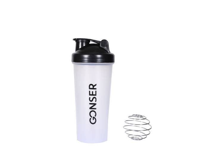 Protein Shaker 600 ml weiss