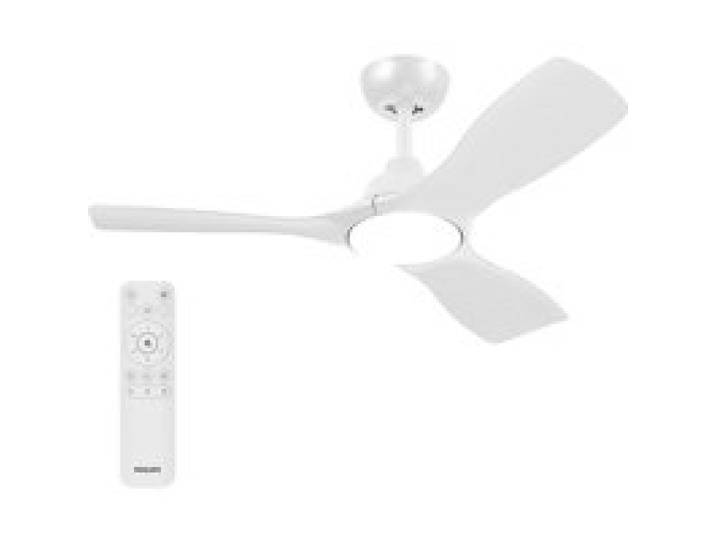 Ventilateur de plafond - Philips - Pales fixes - Lumière blanche réglable - Blanc - télécommande incluse