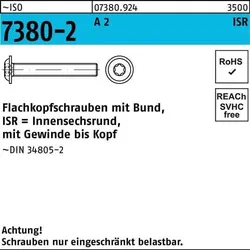 Flachkopfschraube ISO 7380-2 Bund/ISR VG M8x 30-T40 A 2 200Stück