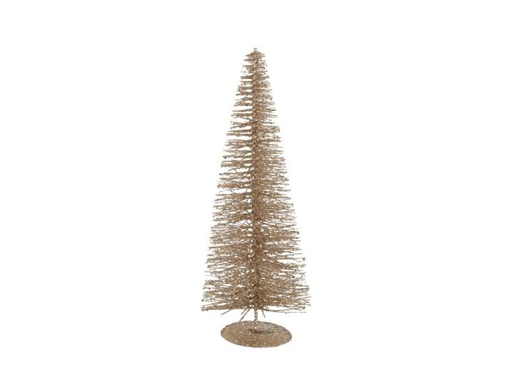 Goldener Weihnachtsbaum aus Metall, H40cm