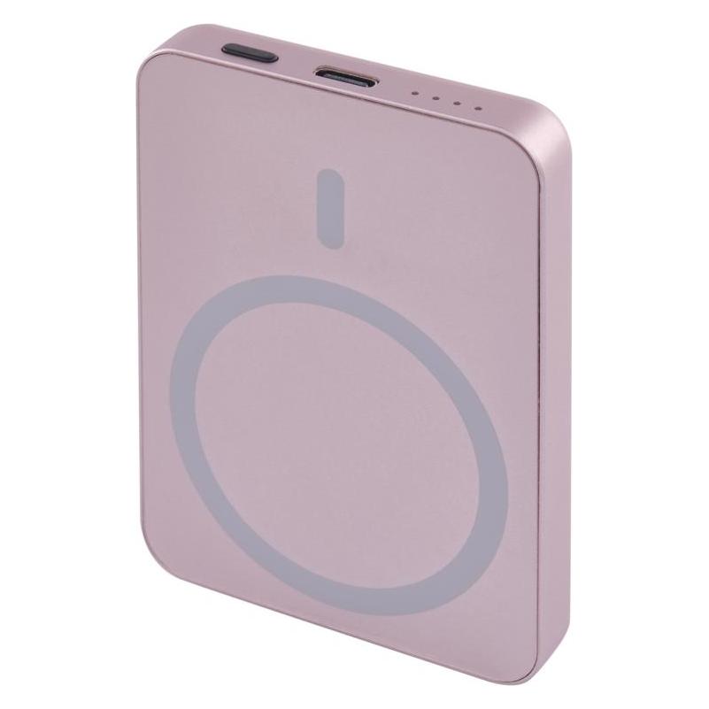 Emos Powerbank WI 522, 5 000 mAh, 20 W+Wireless, lachs (5000 mAh, 20 W, 19.25 Wh) (54445340)