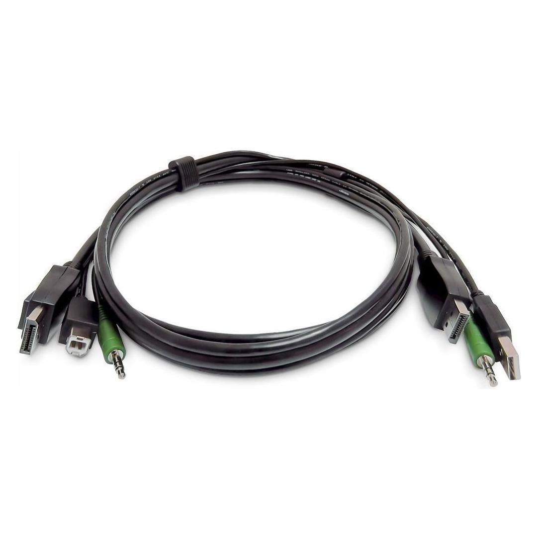 StarTech .com SKDPMMKVM06-TAA, 1,8 m, USB, USB, DisplayPort, Schwarz, DisplayPort/USB-B/3.5mm (SKDPMMKVM06-TAA)