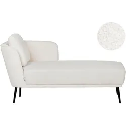 CHAISELONGUE-LINKSSEITIGE Bouclé Cremeweiß Artheze