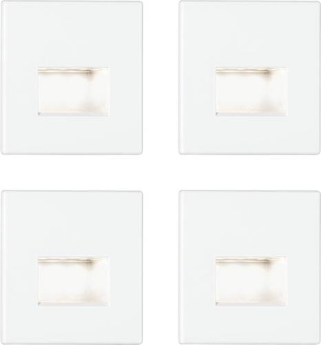 Paulmann 41309 41309 LED-Wandeinbauleuchte 4er Set LED LED Weiß (matt)