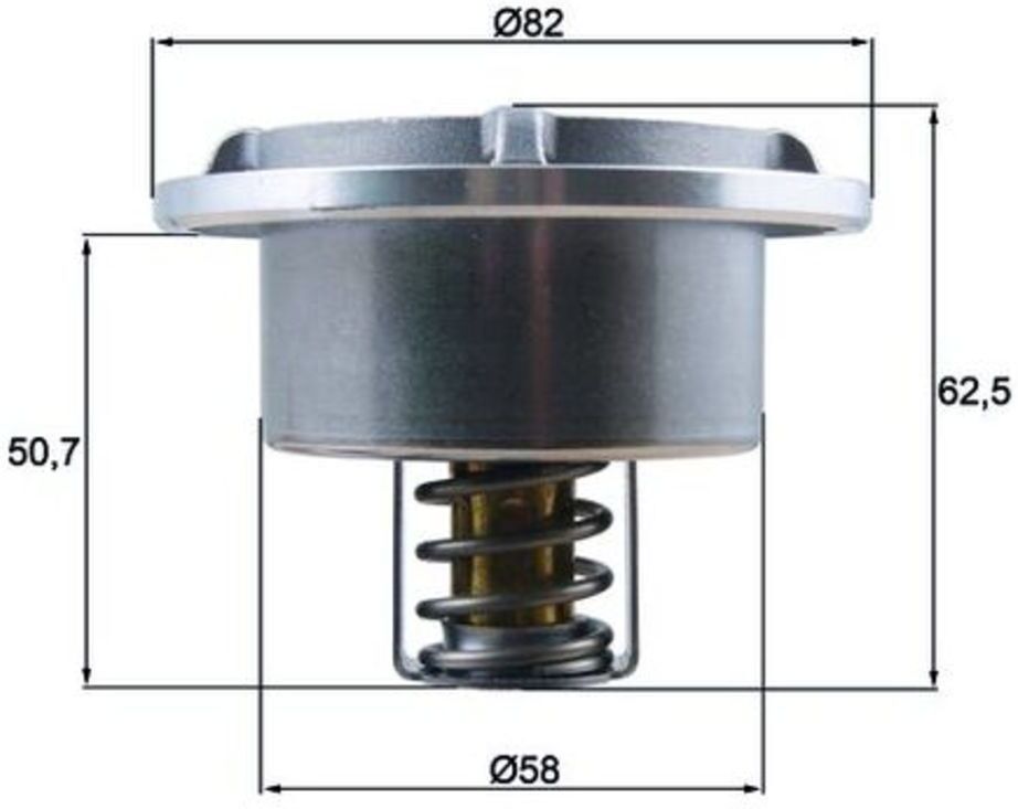 Thermostat d'eau MAHLE THD 6 75
