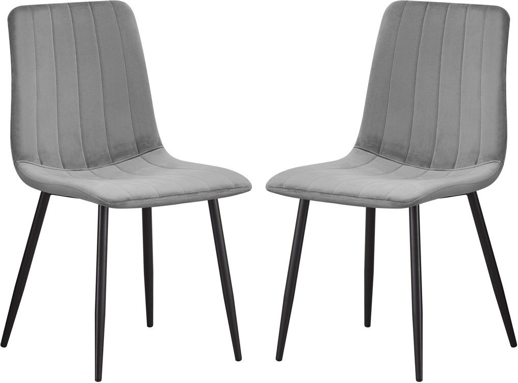 Fairmont Park Ashlee Upholstered Dining Chair Grey 89cm H X 49cm W X 52cm D