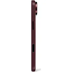 Decoded Leather Backcover Apple iPhone Air Dark Ruby (Apple iPhone 17, Apple iPhone Air), Smartphone Hülle, Rot