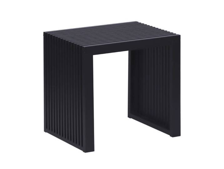 Relaxdays Banc à chaussures en bambou 43 x 45 x 33 cm noir moderne entrée cuisine salle de bain chambre