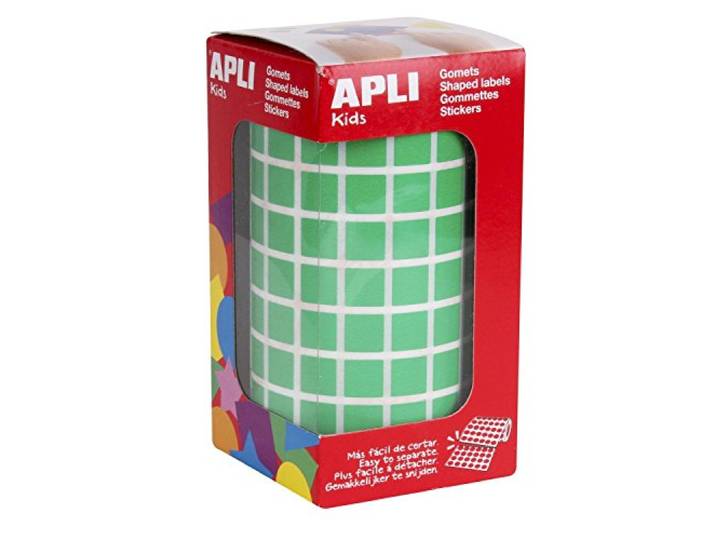 APLI Kids vierkant - 10 mm cuadrado groen