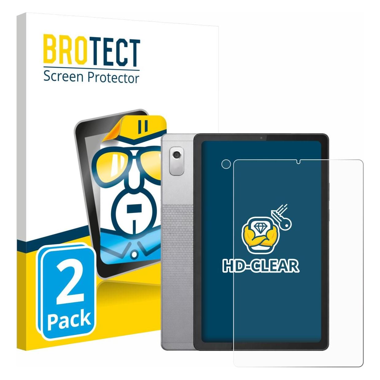 Brotect Schutzfolie für Lenovo Tab M9 (Display+Kamera) Displayschutz Displayschutzfolie Folie Klar (2 Stk., Lenovo Tab M9) (1862778)