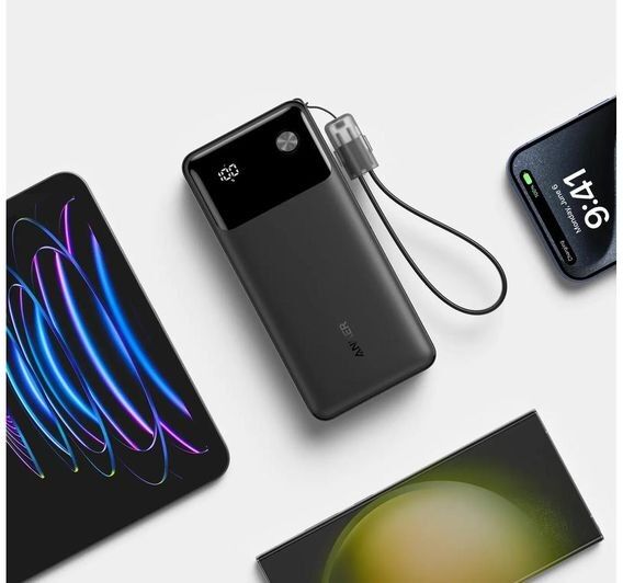 Anker Power Bank 20,000mAh 30W 3-Port - Black
