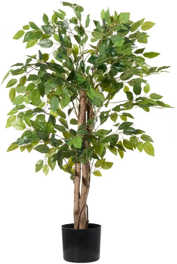 Höffner Ficus Benjamina getopft   ¦ grün ¦ Kunststoff ¦ Maße (cm): H: 85