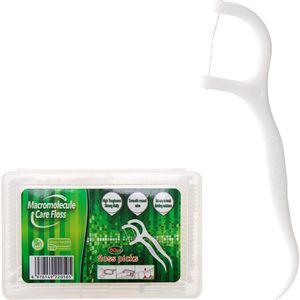 Böttcher-AG Zahnseide Premium extra stark, ungewachst, mit Zahnstocher-Spitze, 50 Sticks