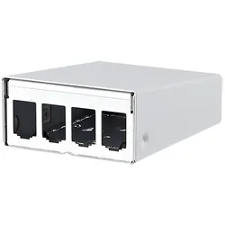 Metz Connect 4 Port Aufputz Gehäuse, Server Zubehör, Weiss