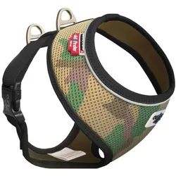 Curli basic sele Air-Mesh camo XS (XS, Hund), Halsband + Leine