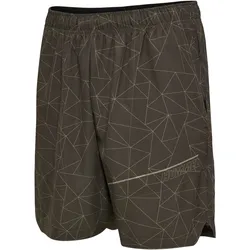 HUMMEL hmlCOURT AOP POCKET SHORTS turkish coffee M