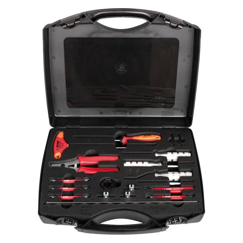 Unior 1754 Master Wheel Building Kit im Koffer, red (19 Teile) (629377)