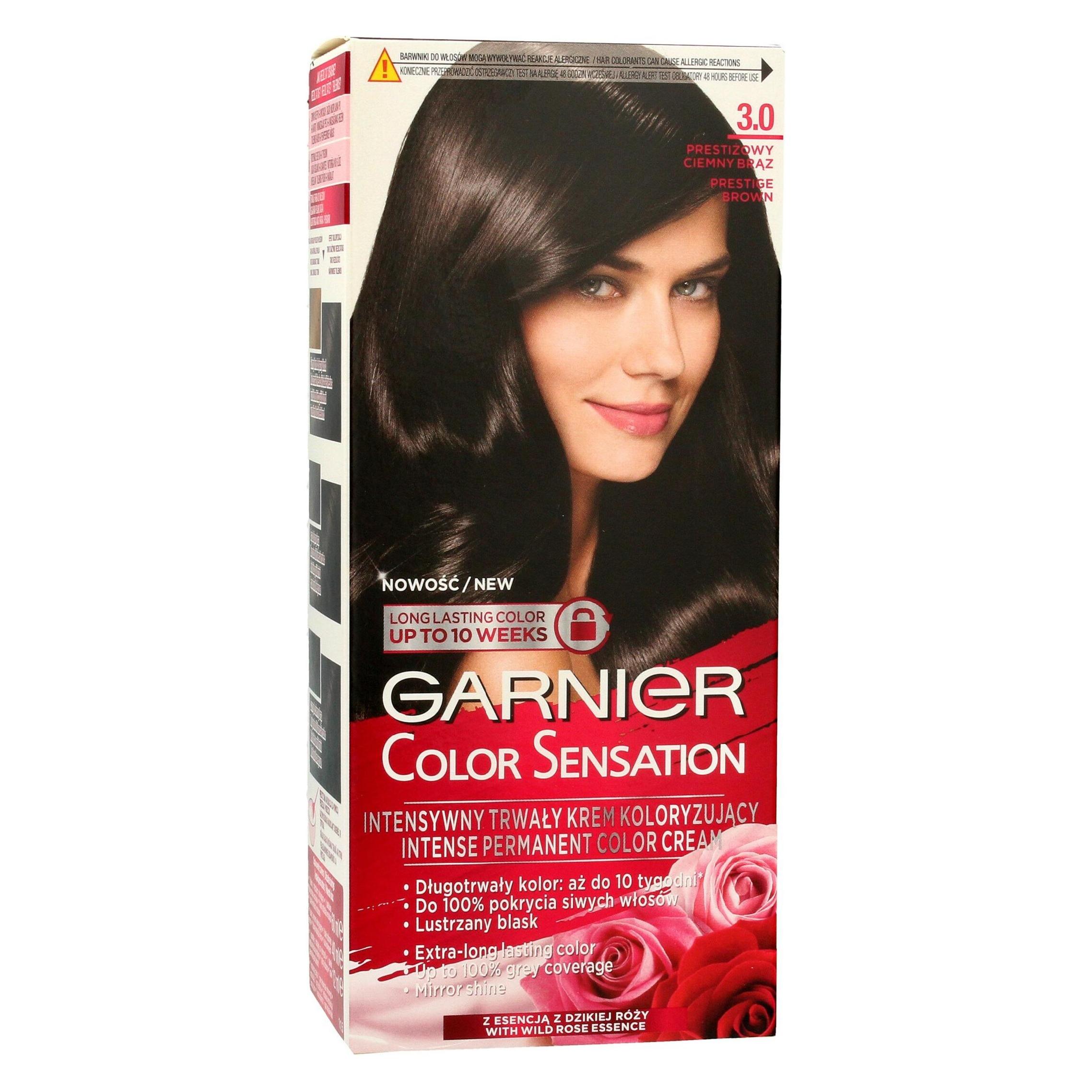 Garnier Color Sensation Hair Dye 3.0 Prestige Dark Brown (3.0 Dunkelbraun) (3600541136731)