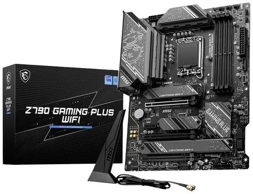 MSI Z790 Gaming Plus Wifi Mainboard Sockel (PC) Intel LGA 1700 Formfaktor (Details) ATX Mainboard-Chipsatz Intel Z790