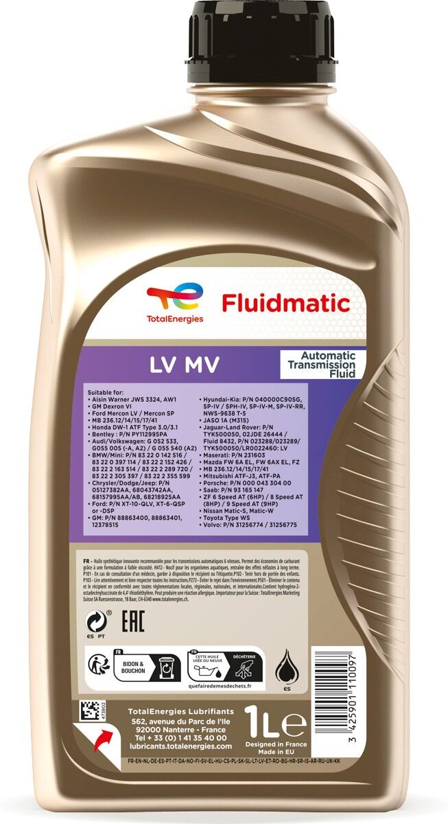 TotalEnergies 2214028 Automatic transmission fluid