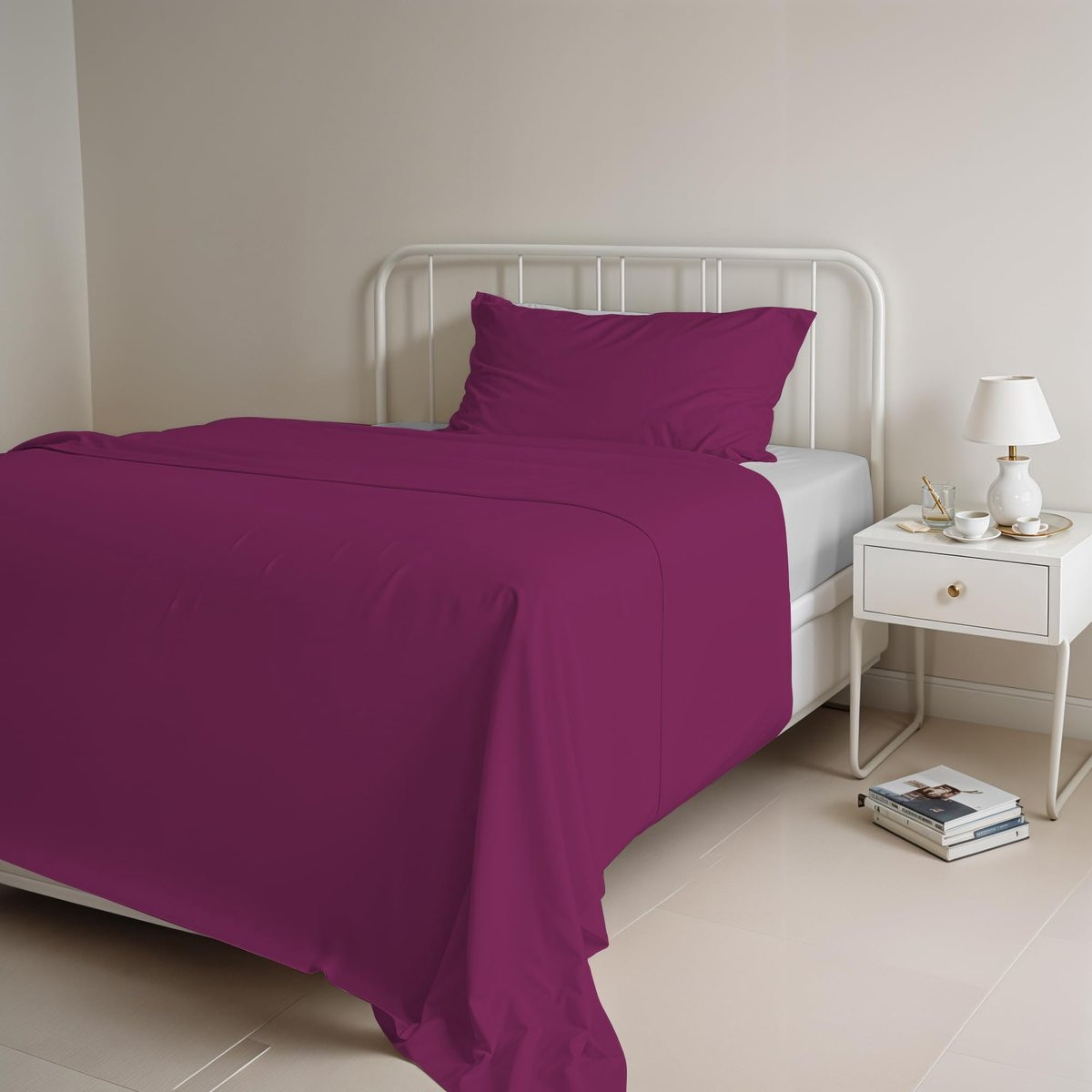 Omgoods 100% Katoenen Bedlinnen Set - Natuurlijke Kleur